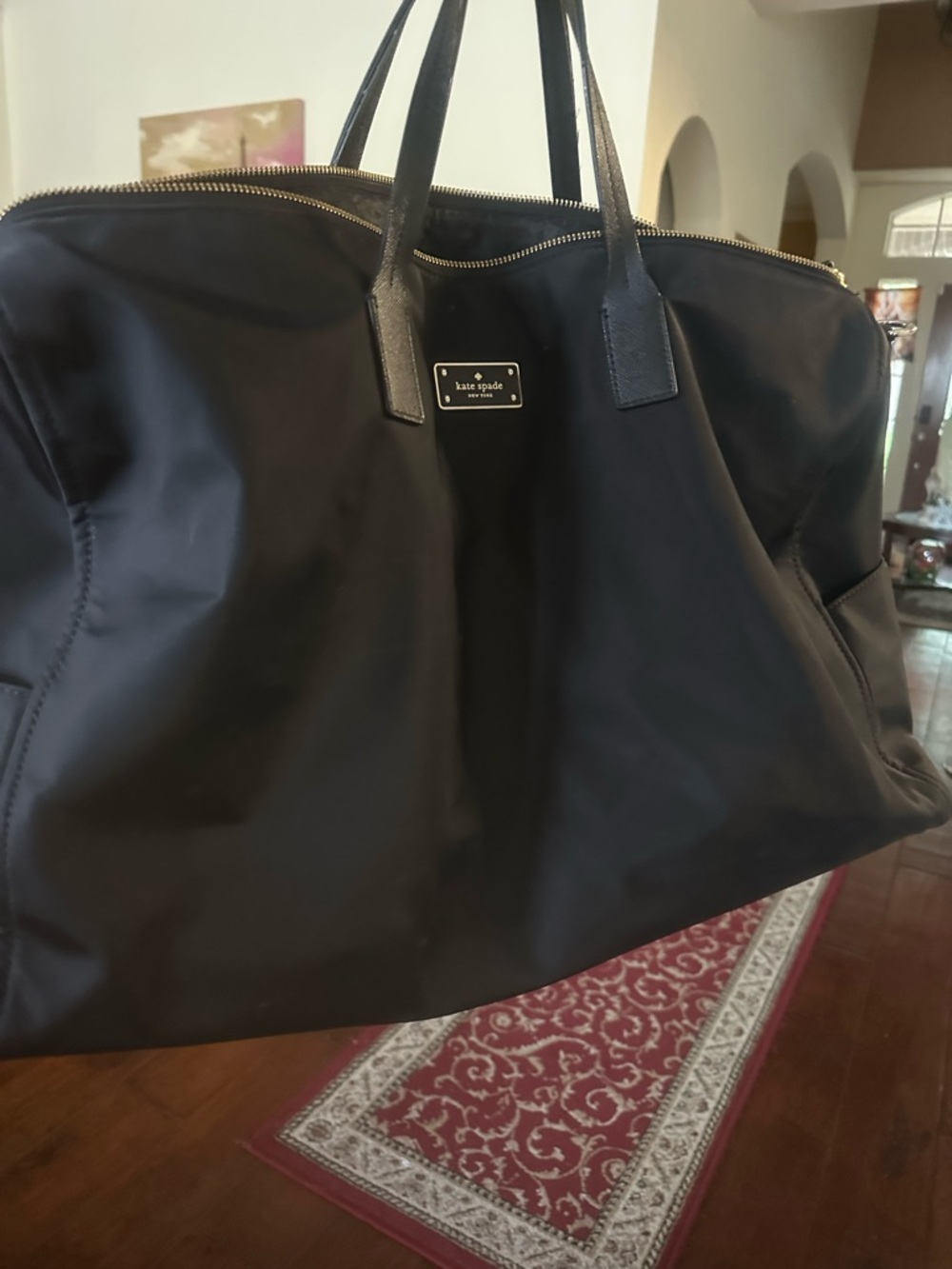 Kate Spade Black Travel Weekender Bag